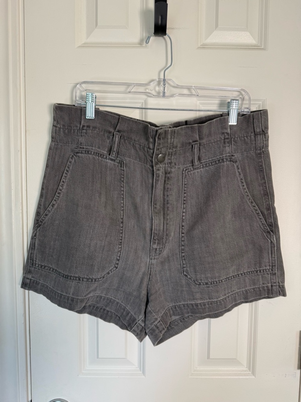 Madewell Gray Denim Pocket Shorts